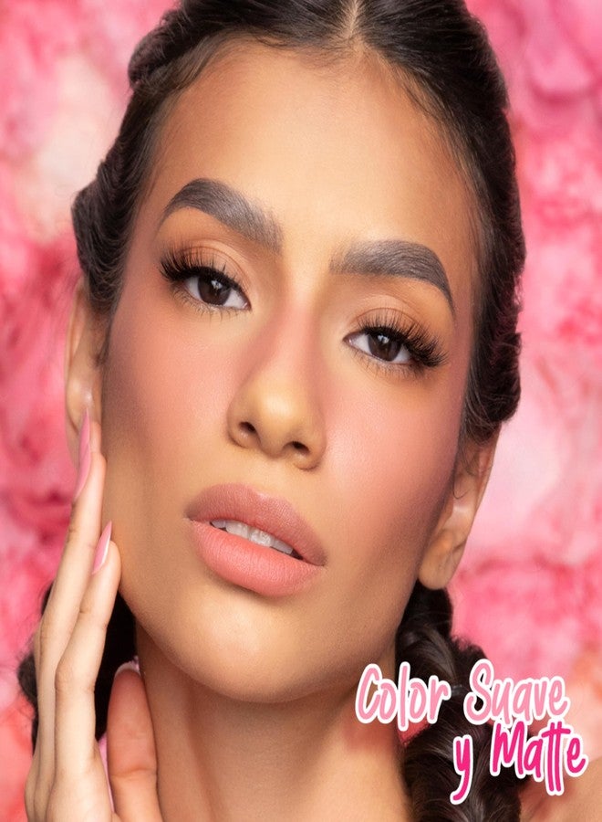 PINK UP | Liquid Blush | Long-Lasting Liquid Blush | Non-Greasy | Highly Pigmented | Suitable for All Skin Types | Matte Colors | Subtle Shimmer Highlights | Shade: Mauve| 6ml | Model PKLB03 - Image 4