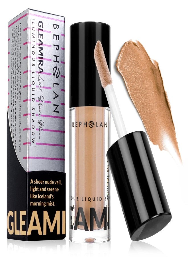 BEPHOLAN Nude Liquid Eyeshadow With Subtle Shimmer.Waterproof,Long-Lasting, Neutral Naked Smooth Creamy Eyeshadow Lightweight(Iceland Mist 06#) - Image 1