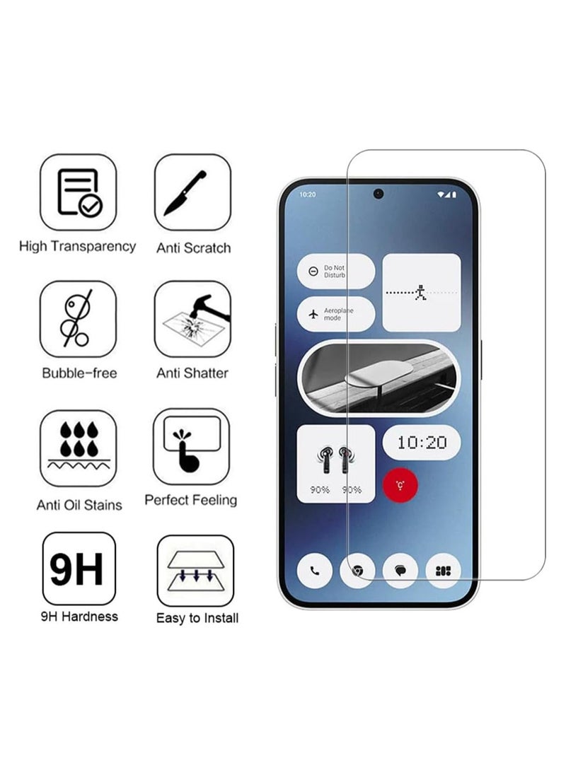 Generic - 2 Pack High definition transparent Glass Screen Protector for Nothing Phone 3A pro, Hardness Anti-Scratch Tempered Glass flim, Case Friendly, Anti-Fingerprint,Anti-Scratch - Image 1
