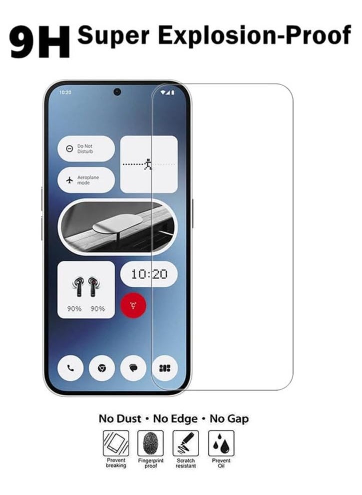 Generic - 2 Pack High definition transparent Glass Screen Protector for Nothing Phone 3A pro, Hardness Anti-Scratch Tempered Glass flim, Case Friendly, Anti-Fingerprint,Anti-Scratch - Image 1