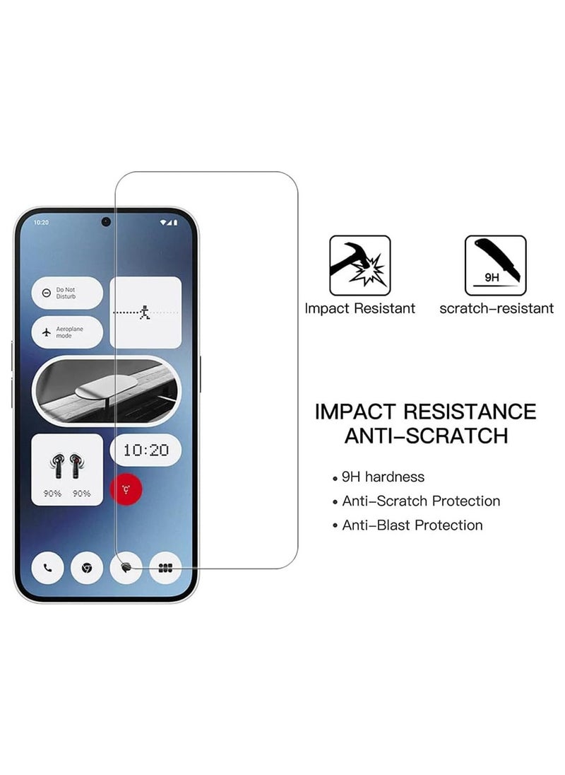 Generic - 2 Pack High definition transparent Glass Screen Protector for Nothing Phone 3A pro, Hardness Anti-Scratch Tempered Glass flim, Case Friendly, Anti-Fingerprint,Anti-Scratch - Image 1