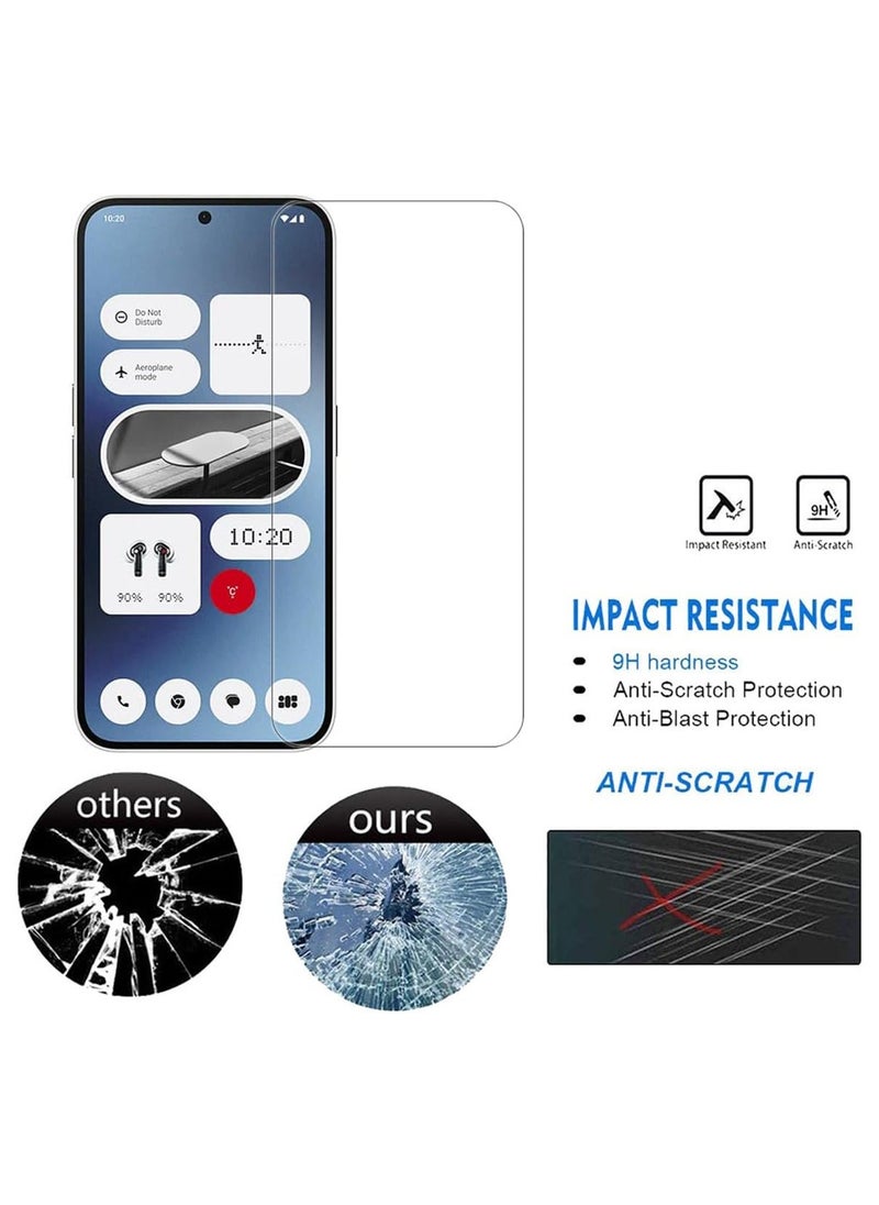 Generic - 2 Pack High definition transparent Glass Screen Protector for Nothing Phone 3A pro, Hardness Anti-Scratch Tempered Glass flim, Case Friendly, Anti-Fingerprint,Anti-Scratch - Image 1