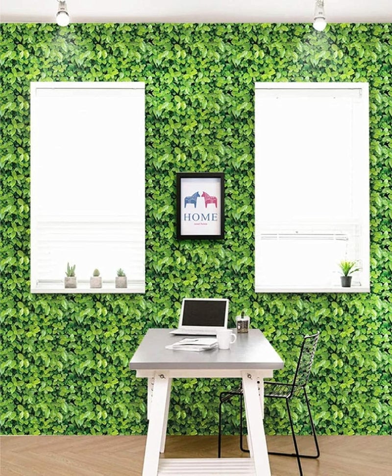ROSASTELLA Self Adhesive Decorative Peel Stick Waterproof Wallpaper Wall Decor Removable Wall Paper for Living Room Hall Decoration PVC Vinyl DIY Contact Paper 45x304cm (Leaf) - Image 5