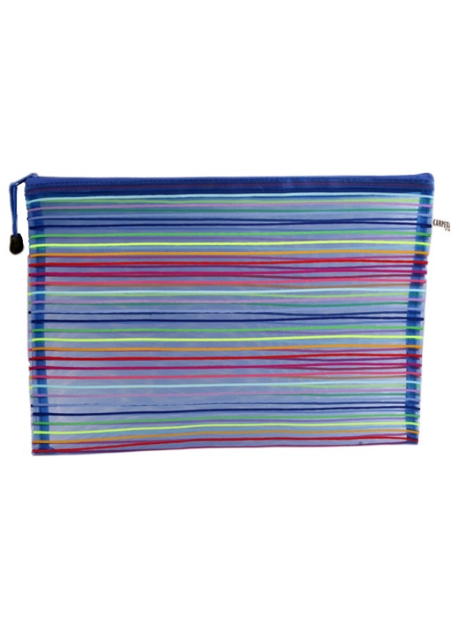 Simba File Protctor with Zipper Smash Blue B4 Model QCDB4