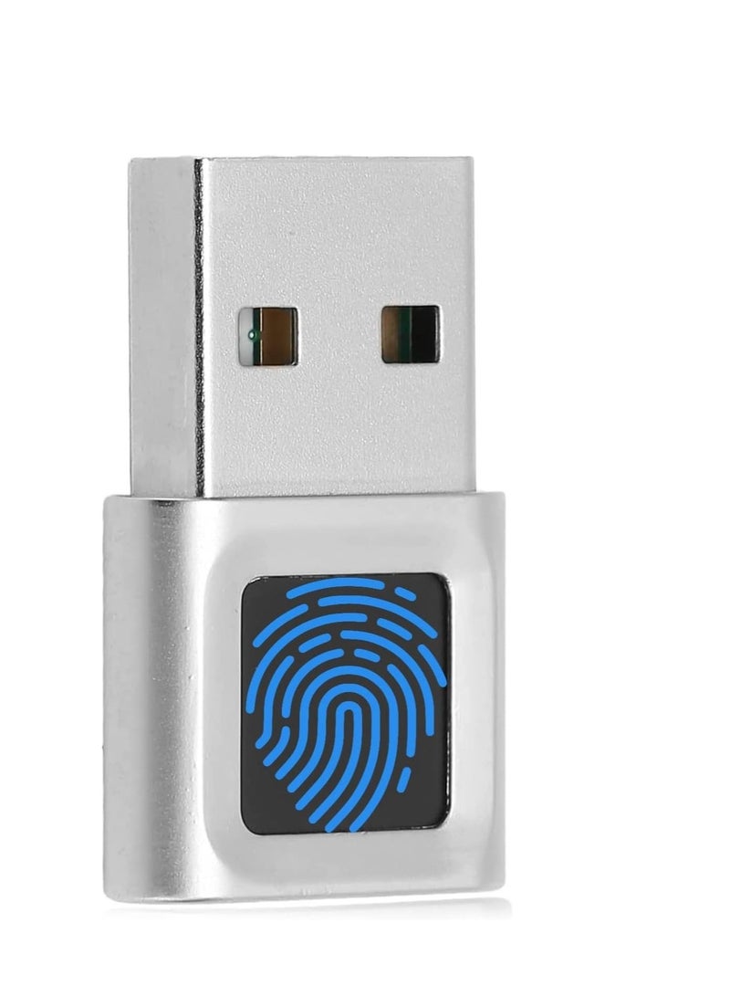 Captaintech USB Fingerprint Reader Mini Fingerprint Scanner PC Dongle Windows Hello Fingerprint Reader for PC Laptop 360 Degree Touch Speedy Matching Biometric Portable USB Fingerprint Logger for Windows 10/11 - Image 1