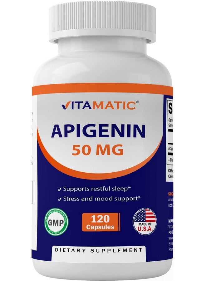 Vitamatic Apigenin 50mg 120 Vegetarian Capsules - Image 1