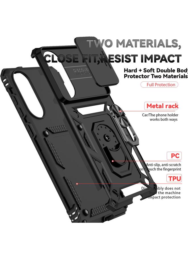 اس-توب جراب لهاتف Samsung Galaxy S25 Edge 5G مع حامل كاميرا منزلق - Image 4