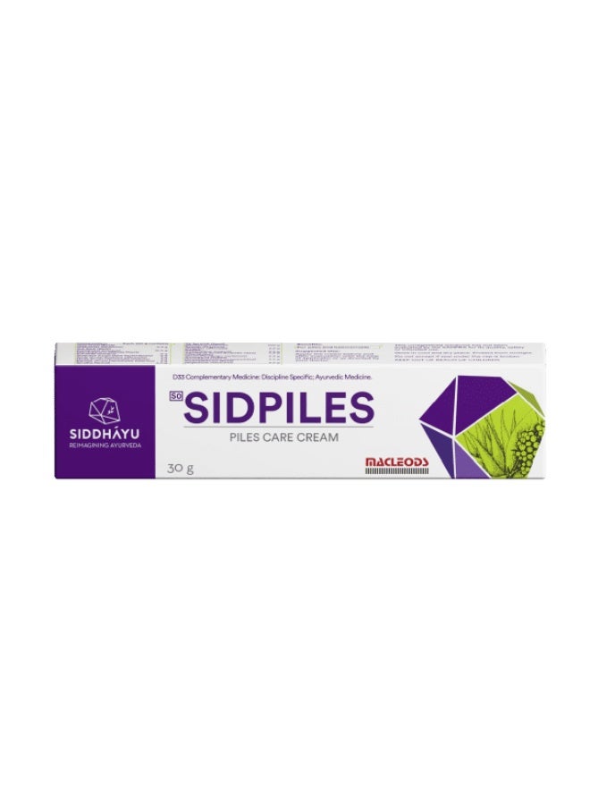 SIDDHAYU SIDPILES CREAM 30GM - Image 1