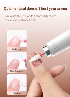 Milatech Nail lamp, nail drill dual-purpose portable nail drill electric nail file with nail lamp, electric nail drill and metal crystal lamp beads lamp nail flash light treatment professional salon home DIY  - Image 3
