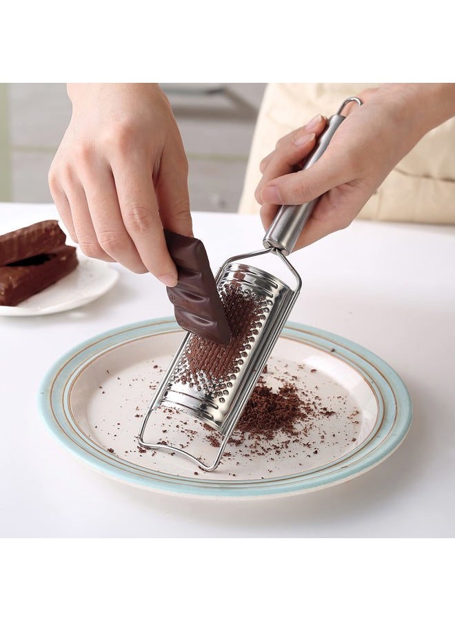 Tongjude Stainless Steel Cheese Grater Set, Set of 5 Kitchen Grater & Peeler & Slicer, Lemon Zester with Cleaning Brush for Vegetable, Fruit, Chocolate - Image 3