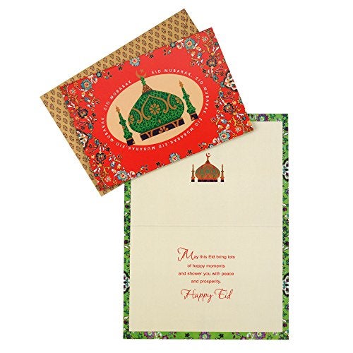 Hallmark Pack of Eid al-Fitr or Eid Al-Adha Cards, Eid Mubarak (6 Cards with Envelopes) - Image 3