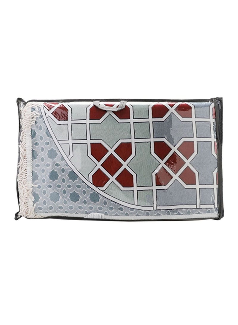 MANASEK Prayer mat padded from Manasek a popular local brand – prayer mat lined with 100% polyester with 3D embroidery with bag - Luxurious and elegant design suitable for gifting - 70X120 - Image 4