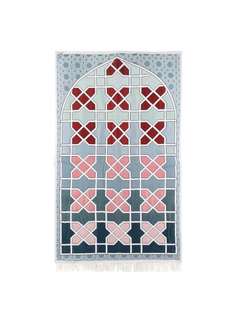 MANASEK Prayer mat padded from Manasek a popular local brand – prayer mat lined with 100% polyester with 3D embroidery with bag - Luxurious and elegant design suitable for gifting - 70X120 - Image 2