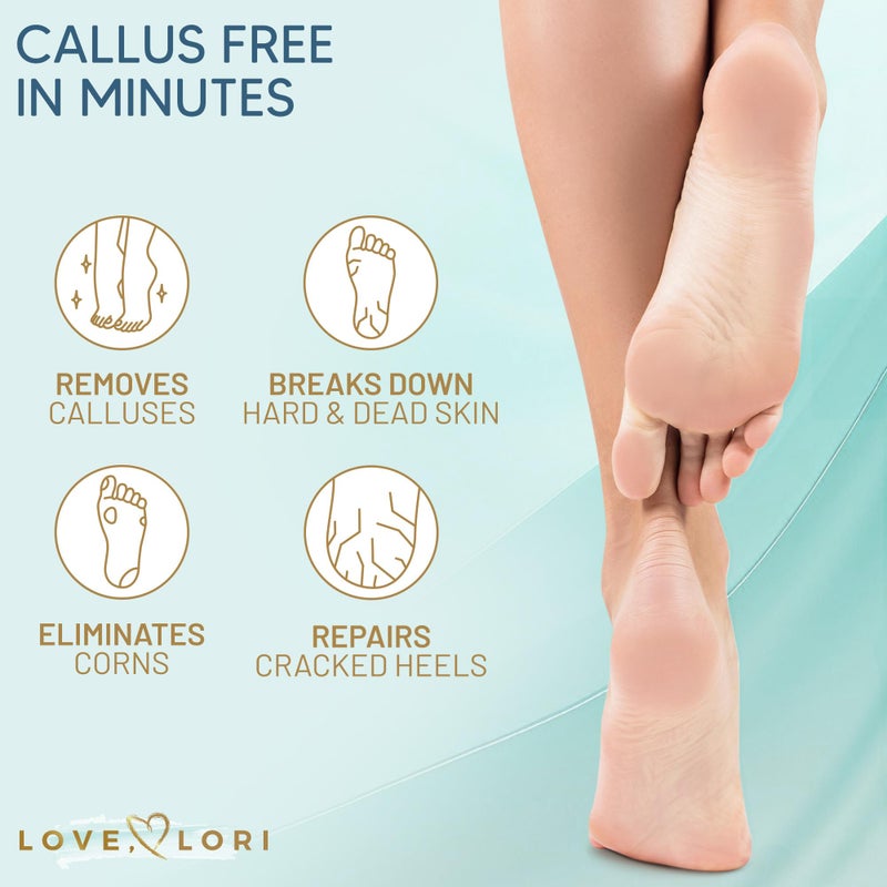 Love, Lori Callus Remover for Feet (Extra Strength) Foot Callus Remover Gel - Feet Scrubber, Pedicure Spa Tools, 6oz - Image 5