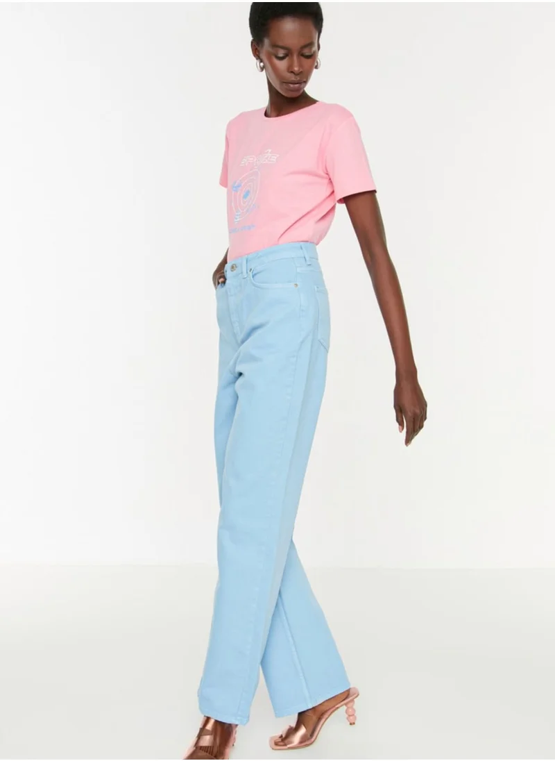 trendyol High Waist Straight Jeans