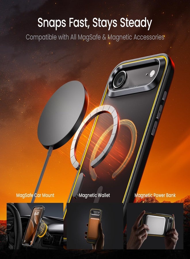 AOHI for iPhone Air Case Compatible with MagSafe, Military Grade Drop Protection Slim Magnetic Shockproof Phone Case for iPhone Air, Black - Image 4