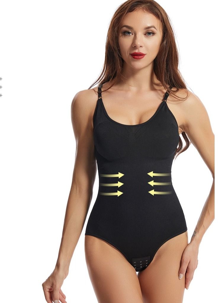 Body Shaping Waist And Hip Lifting Jumpsuit Black 