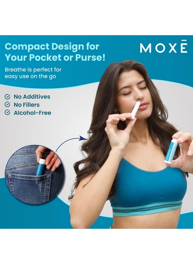 MOXE MOXE Breathe | Himalayan Salt Inhaler | Help Clear Congestion, Boost Focus and Improve Breathing | Natural Aromatherapy | Peppermint, Lavender and Tee Tree Essential Oil (3 Pack) - Image 5