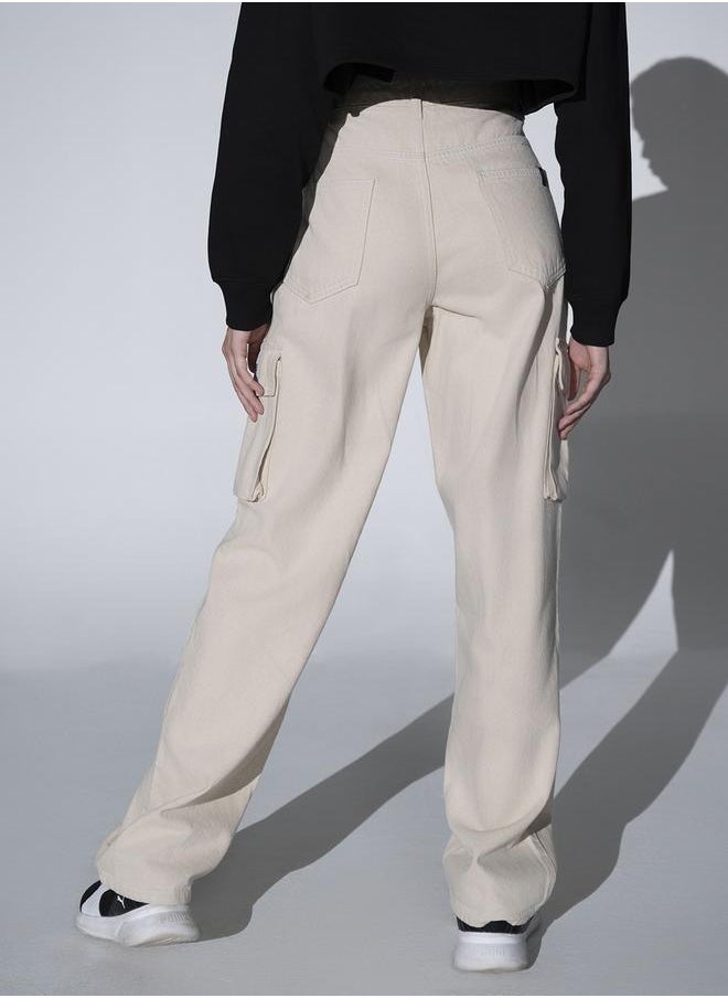 Hubberholme - Off White Jeans For Women - Image 1