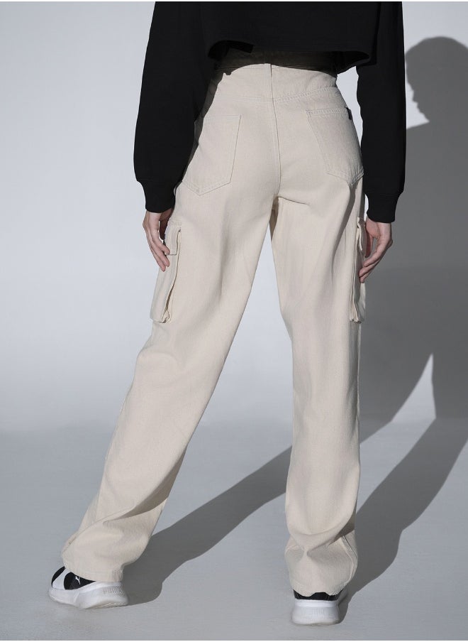 Hubberholme - Off White Jeans For Women - Image 1