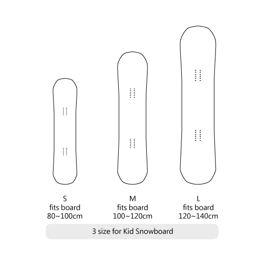 MONS Kid Snowboard Protection Soft Cover Sleeve With Binding Open (S) - Image 3