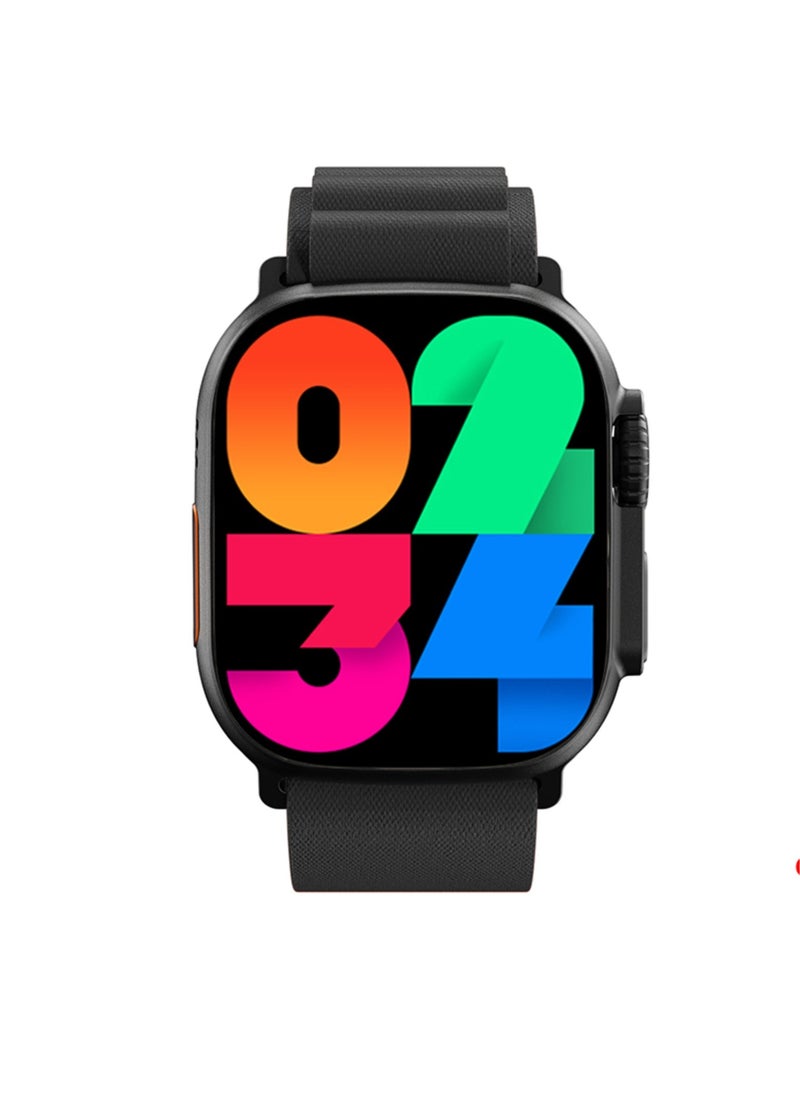 micro speed Smart Watch HW9 Ultra 2 10+1 Series 9 AMOLED displays With Health Fitness Tracker Sport Watch  Supports  NFC +addition Replacement Band  49MM-black/green  - Image 2