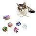 WishLotus Cat Toys for Indoor Cats Cat Spring Toy 4Pcs and Crinkle Balls 5Pcs High Elasticity Spiral Springs and Crisp Wrinkle Balls for Cats to Swat Bite Hunt - Image 3