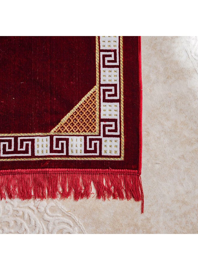 DANUBE HOME Danube Home Janamaz Mats - Maroon - 69x107 cm | Polyester Prayer Mat For Prayer Room  - Image 3