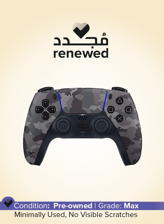 سوني مجدد - وحدة تحكم لاسلكية DualSense لجهاز PS5 بلون رمادي مموه - Image 1