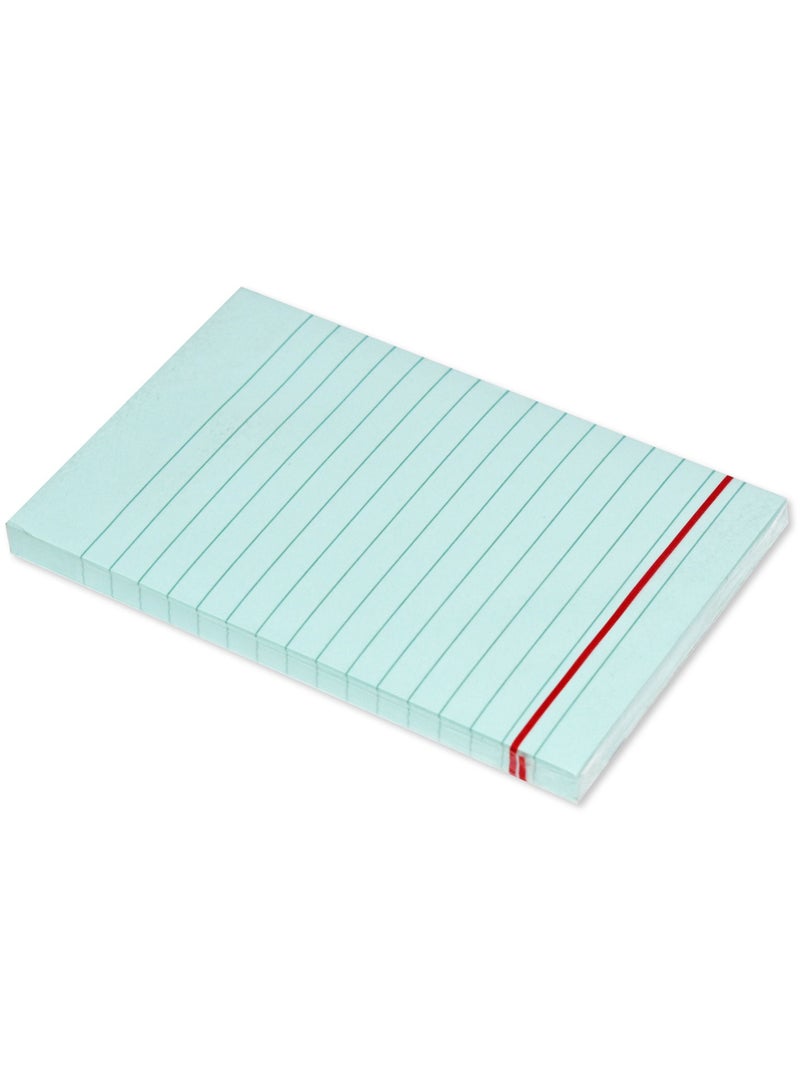 FIS دفتر ملاحظات لاصق من FIS، مقاس 4×6 بوصات، عبوة من 6 قطع، أزرق فاتح مسطر - FSPO4X6RPBL - Image 3