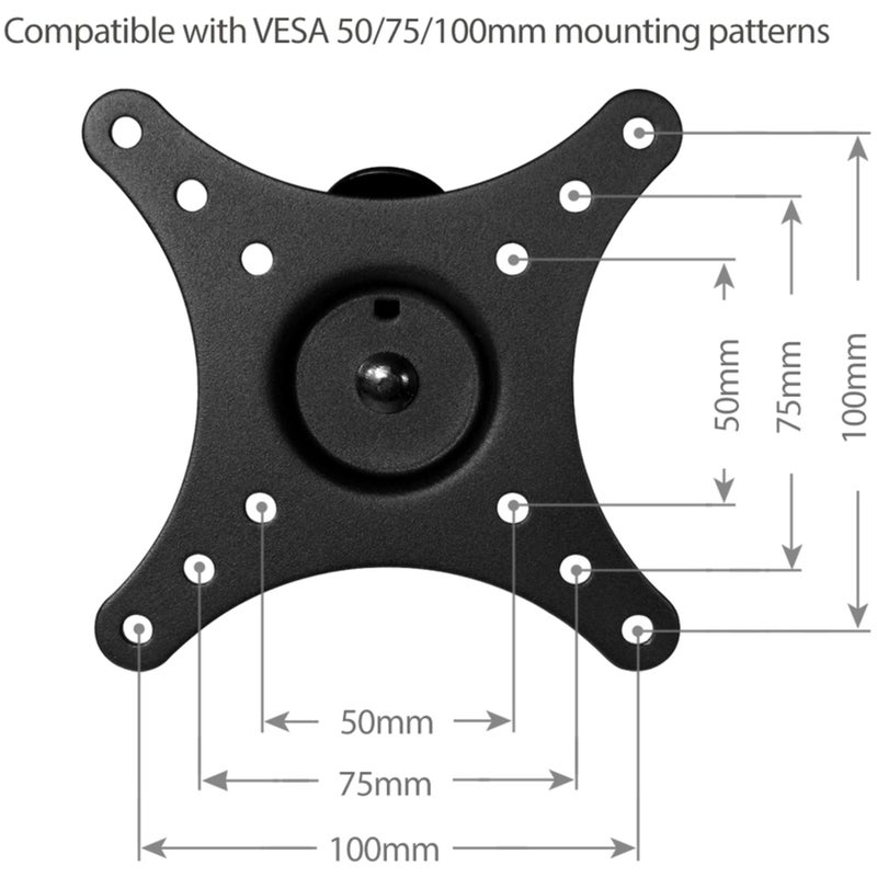 SIIG CE-MT0A12-S1 LCD TV/Monitor Tilting Mount for 10-Inch to 26-Inch Screen, Black - Image 5