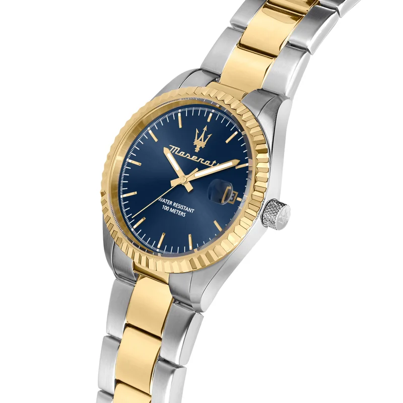 Maserati  Competizione collection Men's Yellow Gold SS watch - R8853100027 for Men | Best Price UAE