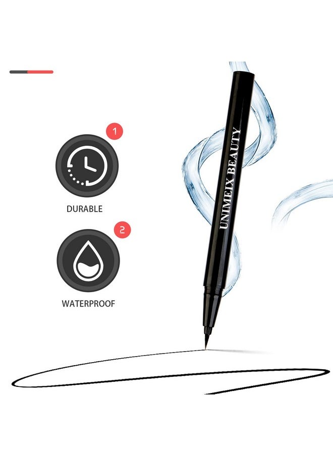 UNIMEIX Eyeliner Liquid Liner Waterproof Eye Liner Makeup Eyeliner Pen Precise All Day Eyeliner Black Light  - Image 4