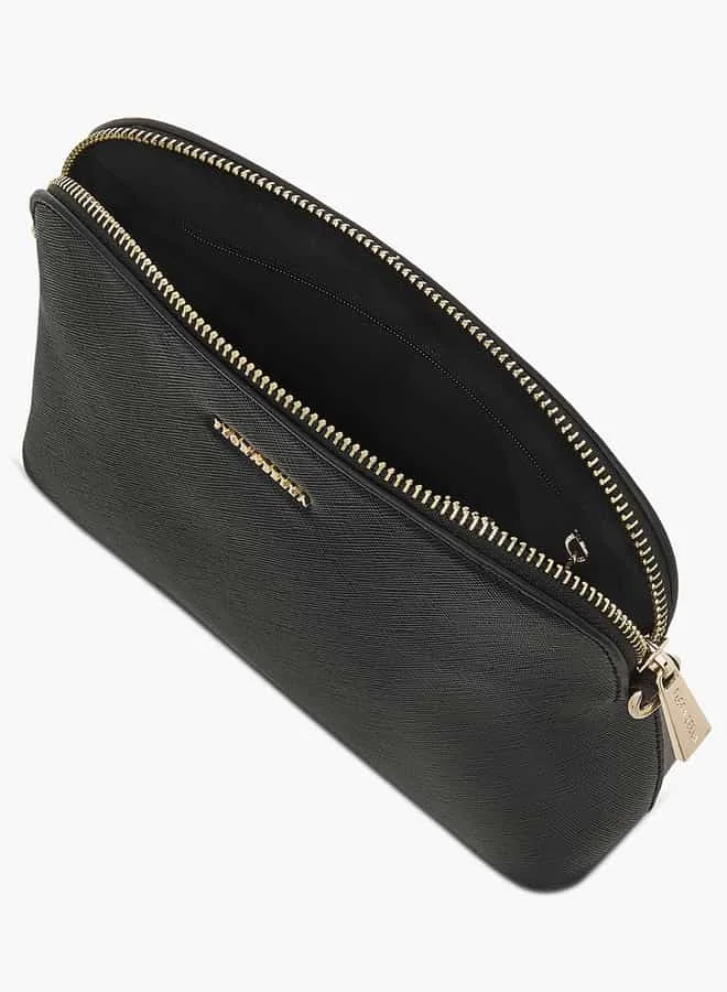 Flora Bella By Shoexpress Women Monogram Print Crossbody Bag with Zip Closure and Adjustable Strap