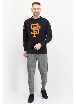 Champion Men Sportswear Fit Long Sleeve Baseball Sweatshirt, Washed Black  - Image 2