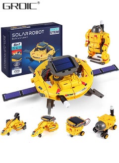 GROIC Building Blocks,STEM Projects for Kids, Science Kits for Boys, Solar Space Toys Gifts for Teen Boys Girls,Building Experiments Robots,6 in 1 Space Building Block Toy  - Image 1