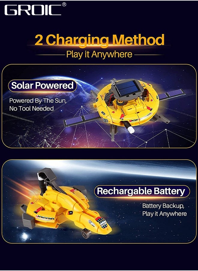 GROIC Building Blocks,STEM Projects for Kids, Science Kits for Boys, Solar Space Toys Gifts for Teen Boys Girls,Building Experiments Robots,6 in 1 Space Building Block Toy  - Image 3