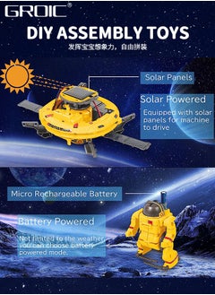 GROIC Building Blocks,STEM Projects for Kids, Science Kits for Boys, Solar Space Toys Gifts for Teen Boys Girls,Building Experiments Robots,6 in 1 Space Building Block Toy  - Image 2
