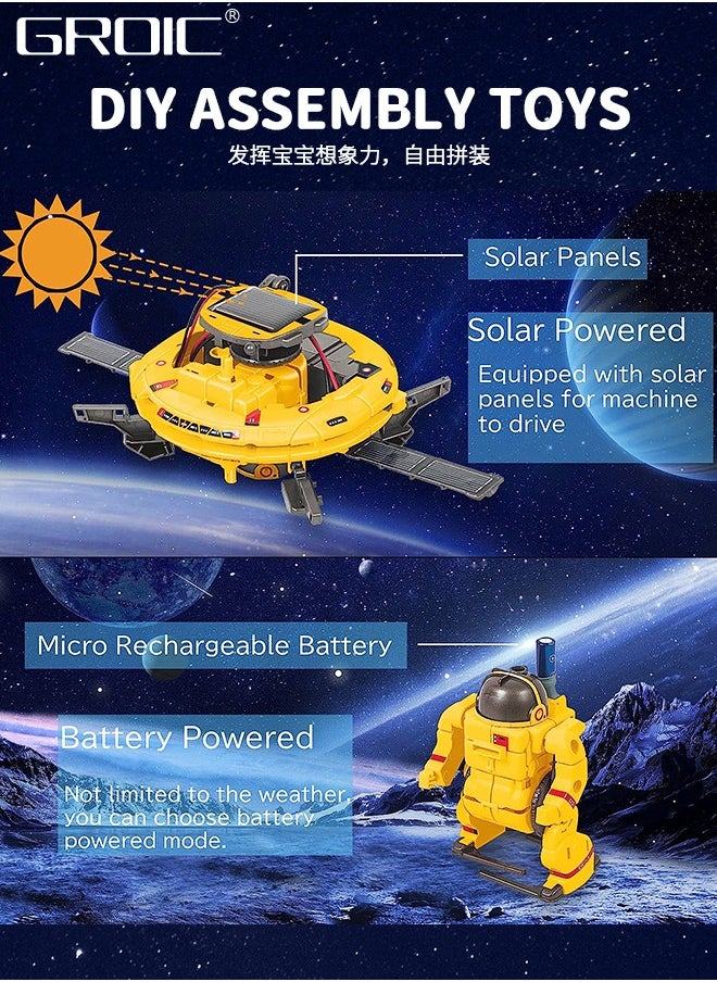 GROIC Building Blocks,STEM Projects for Kids, Science Kits for Boys, Solar Space Toys Gifts for Teen Boys Girls,Building Experiments Robots,6 in 1 Space Building Block Toy  - Image 2
