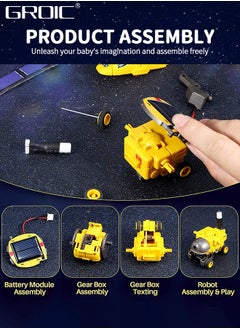 GROIC Building Blocks,STEM Projects for Kids, Science Kits for Boys, Solar Space Toys Gifts for Teen Boys Girls,Building Experiments Robots,6 in 1 Space Building Block Toy  - Image 4