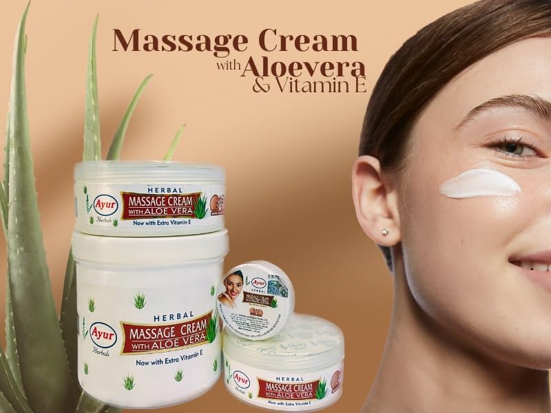 Ayur Herbal Massage Cream with Aloe Vera - Image 3