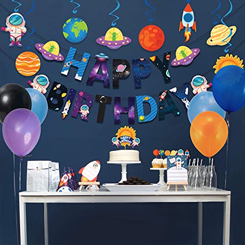 Festiko® Space/Astronaut Happybirthday Theme Party Cake Decoration Cake Topper, Space/Astronauts Party Favors for Kids Birthday Decoration(Cake Topper) - Image 5