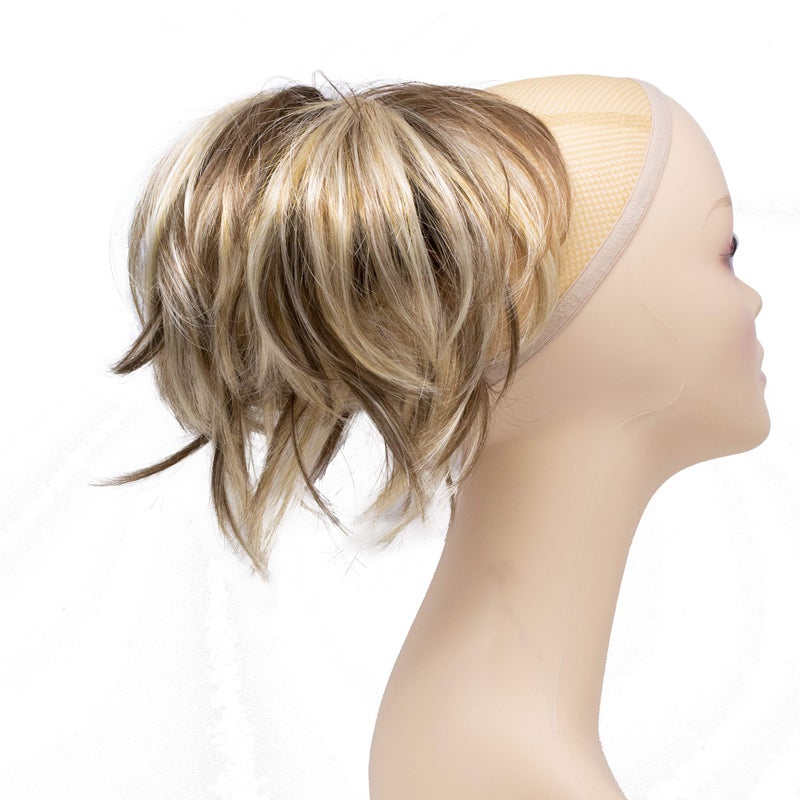 Onedor 12 inch Premium Synthetic Adjustable & Customizable Updo Style Ponytail Hair Extension with Clip on Claw Attachment (AB461) - Image 1