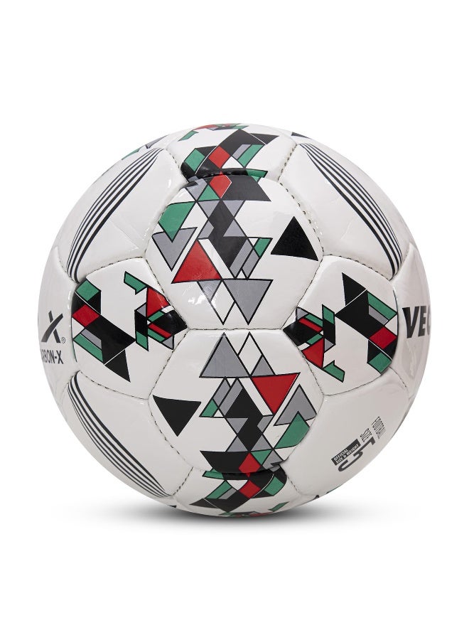 Vector X Carbon-X PU Hand Stitched Football – Durable High-Quality Soccer Ball for Training & Match Play - Image 4