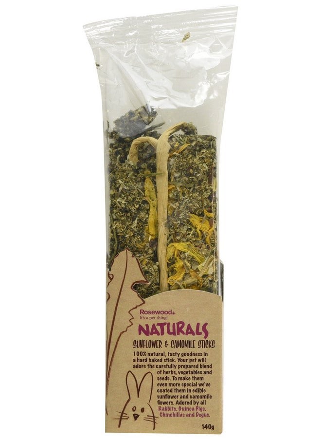 Rosewood Boredom Breaker NATURALS Sunflower and Camomile Sticks 140g  - Image 1