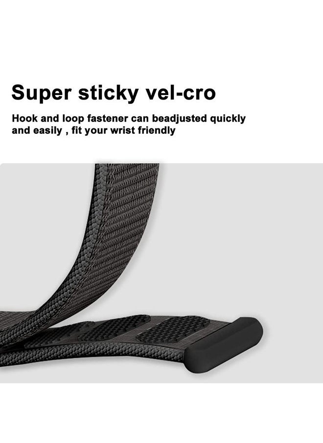 O Ozone Nylon Strap [Pack of 3] Compatible with Xiaomi Mi Band 7 Pro Soft Nylon Loop Sport Adjustable Breathable Replacement Wristband for Men Women  - Image 5