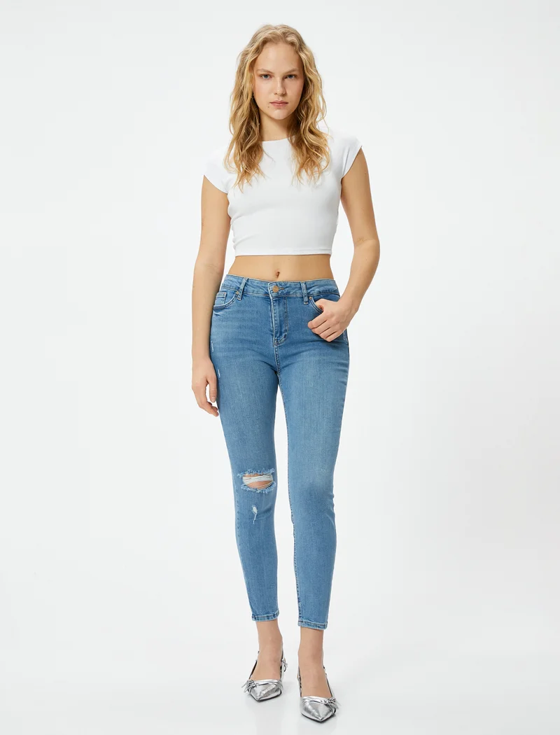 KOTON Koton | Ripped Skinny Fit Jeans