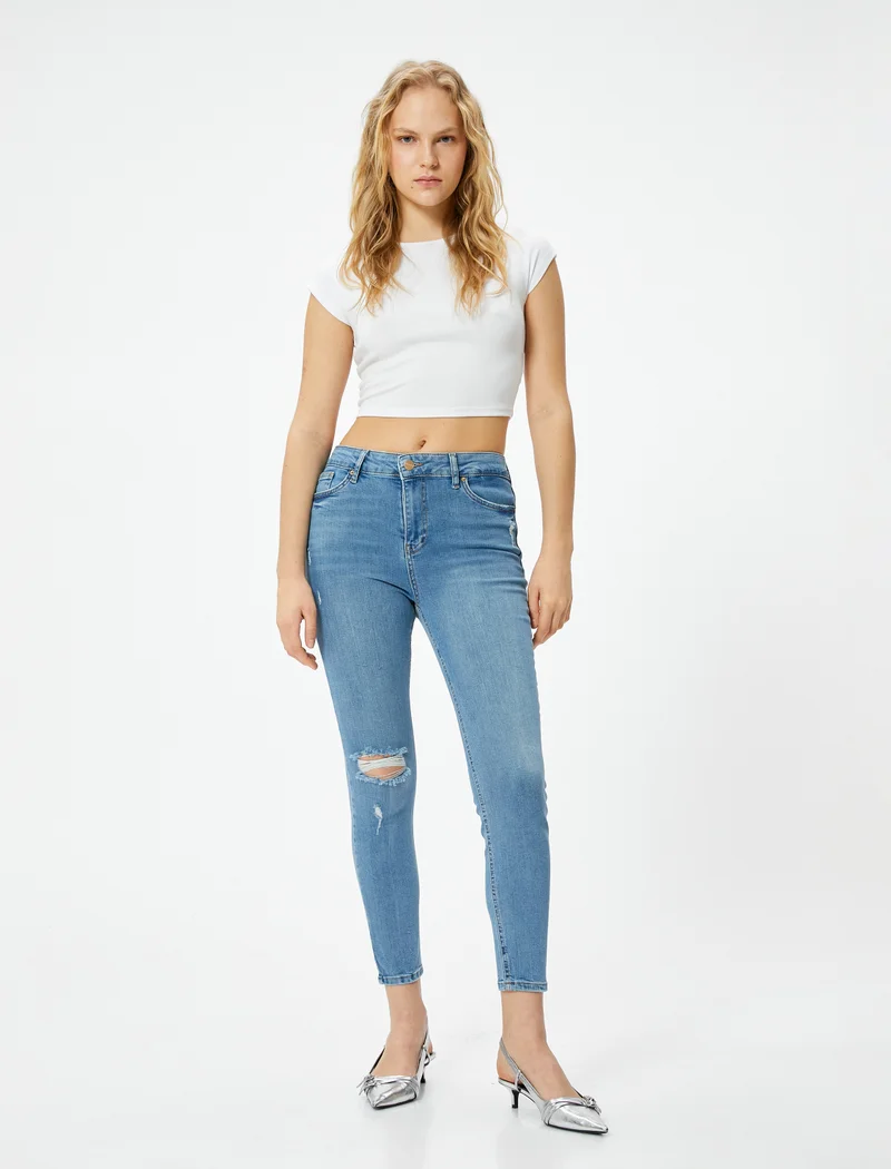KOTON Koton | Ripped Skinny Fit Jeans