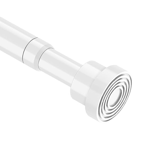 MOEROTER Spring Curtain Rod 33 to 56 Inch Adjustable White Curtain Rod No Drilling Non-Slip Expandable Tension Rod for Window, Doorway, Closet, Door, Wardrobe - Image 1