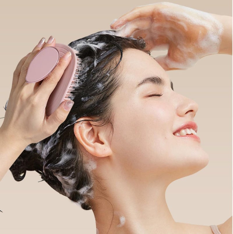Glitters فرشاة تدليك فروة الرأس بشعيرات ناعمة - تصميم مريح للعناية بالشعر - Image 3